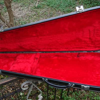60s 70s vintage Polverini Italian Hard Shell Wood Case for Electric Bass image 19