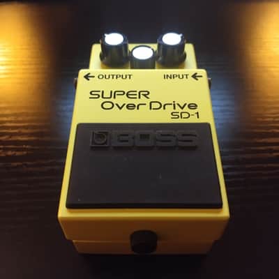 Boss SD-1 Super OverDrive (Silver Label) 1997 - Present Yellow image 1