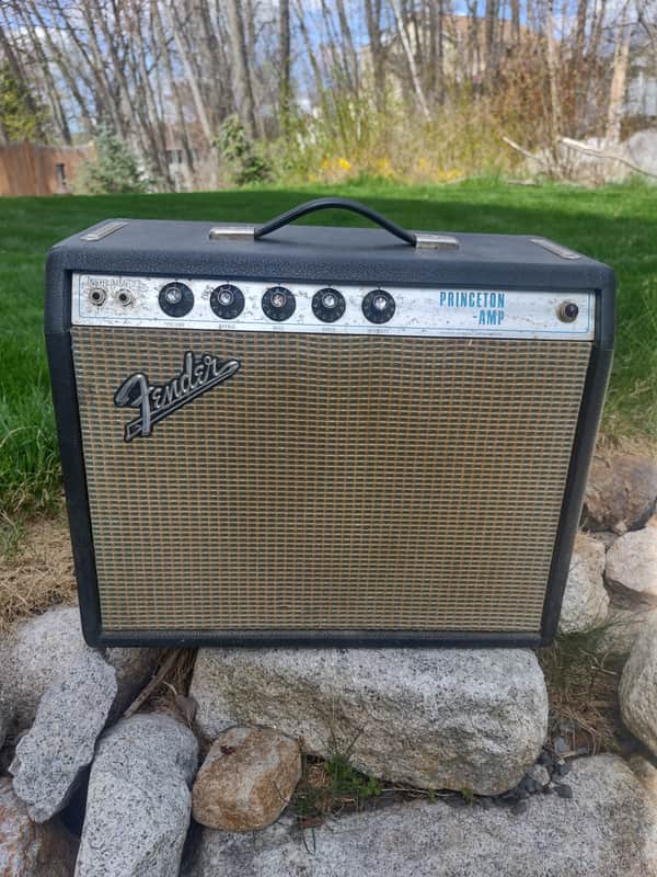 1969 Fender Princeton 12-Watt 1x10" Guitar Amp - 1969 - Silverface image 1