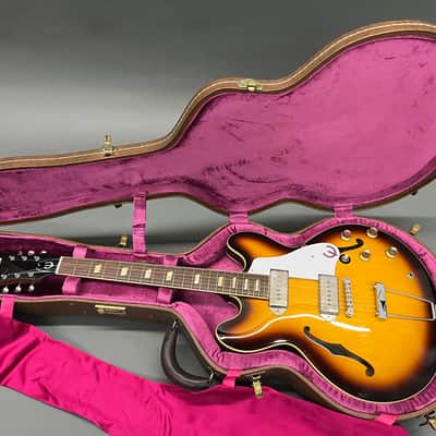 Epiphone USA Collection John Lennon Signature '65 Casino 1998 - 2000 - Vintage Sunburst image 2