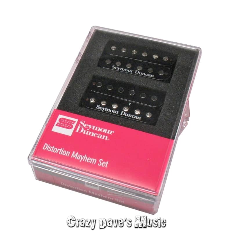 Seymour Duncan Distortion Mayhem Humbucker Pickup Set Bridge Neck SH-6 image 1