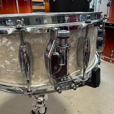 Buddy Rich Drum Company Rare , Collectable Maple snare drum- 2008 - White Pearl 14x5,5 image 7