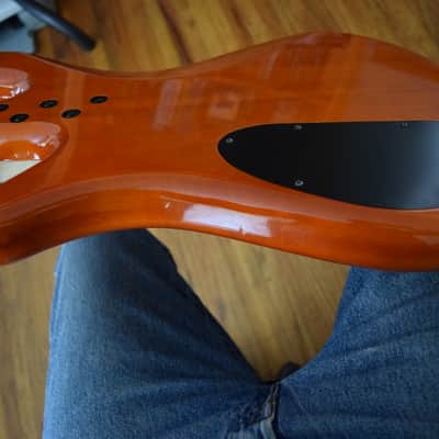 Spector Q4 Pro Bass , with hard case , EMG pickups , flame maple top image 5