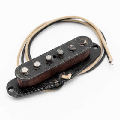 1973 Fender Stratocaster Vintage Black Bobbin Pickup Staggered Pole 5.7k ohms image 1