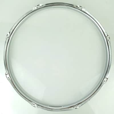Ludwig 14"Snare Drum Resonant 8Lug 1.6mm Rim/Hoop Chrome Rounded Gates Jazz F60s image 7