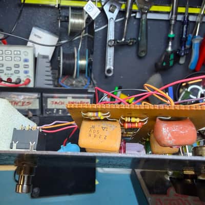 Electro-Harmonix Big Muff Pi V5 (Op Amp Tone Bypass) 1979 - Silver vintage electric guitar pedal image 19