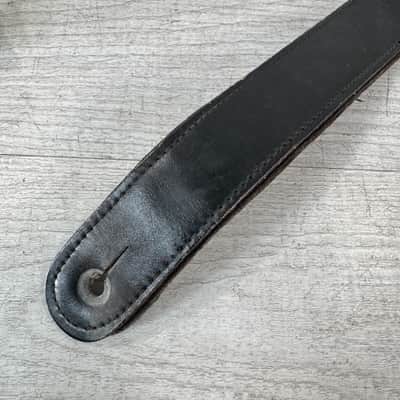 Gretsch Vintage Leather Guitar Strap - Black image 3