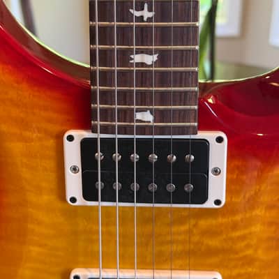 2022 PRS CE 24 Semi-Hollow Electric Guitar - Cherry Wrap Burst w/ Black Neck "Custom Color" image 8