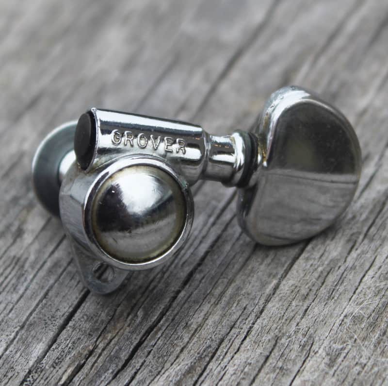 Vintage 1970's Gibson Milk Bottle Grover Rotomatic Tuner Bass Side Chrome (02172) image 1