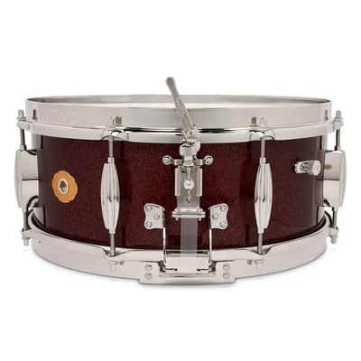 Slingerland Radio King Solid Maple Snare Drum 14x5.5 Maroon Glass image 2