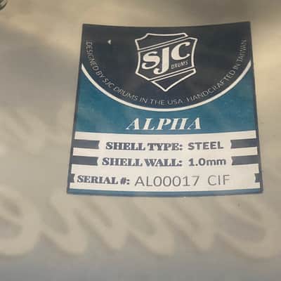 SJS - Alpha Steel 6.5x14" Snare Drum, 20-Lug 2018-2020 - Chrome image 18