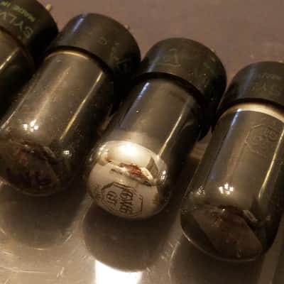 Sylvania etc. ONE (1) 6V6GT Beam Power tNOS AT1000 TESTED Vacuum Tubes greyglass 6V6 Audio 1943-1958 image 11