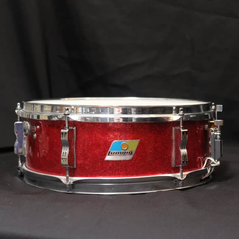 Ludwig Pioneer Snare Drum – 14" x 5" 1976 - Red Sparkle image 1