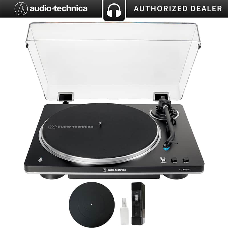 Audio-Technica Fully Automatic Wireless Belt-Drive Turntable + Mat + Cleaning Fluid System image 1