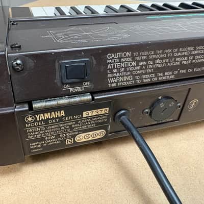Yamaha DX7 Programmable Algorithm Synthesizer 1983 - 1987 - Black image 12