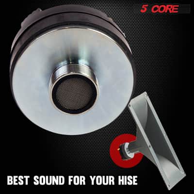 5 Core Compression Driver 135W RMS 8 Ohm Titanium Horn Throat Tweeter Speaker 18 TPI Threading - 2PCS image 5