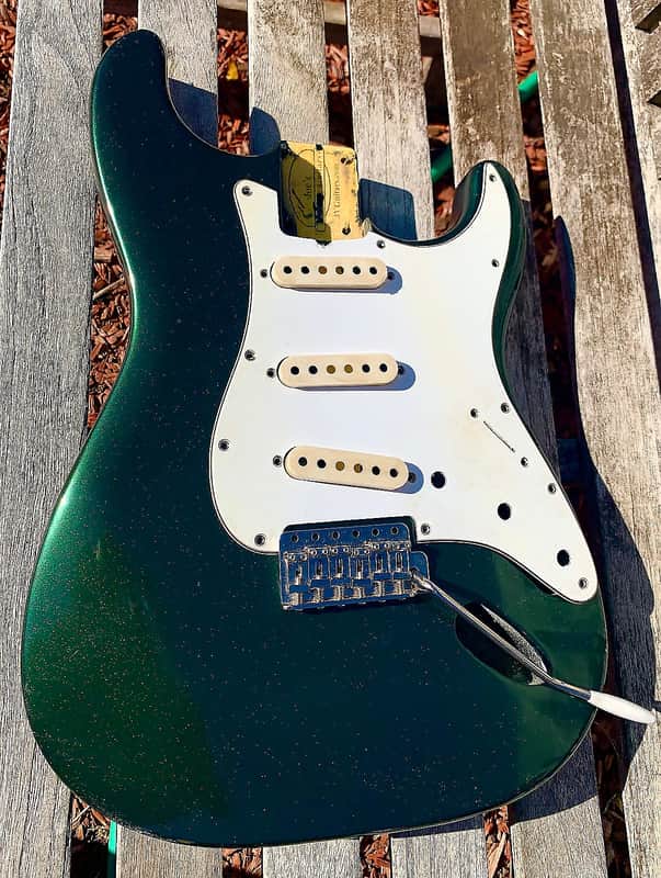 JVG ST body Closet classic clean- Vivid Pearl Metalic Deep Emerald Green Lacquer JVGuitars image 1