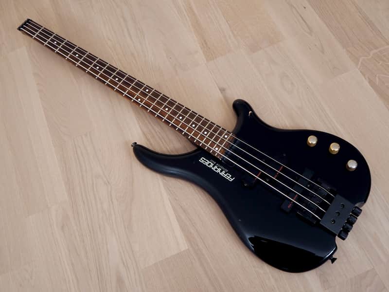 1980s Fernandes Revolver FRB Headless PJ Active Electric Bass