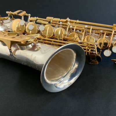 Jupiter JAS-869 Alto Saxophone Silver-plated w/ Gold Lacquer Keys