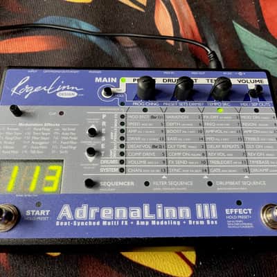 Roger Linn AdrenaLinn III Blue 2010s | Reverb