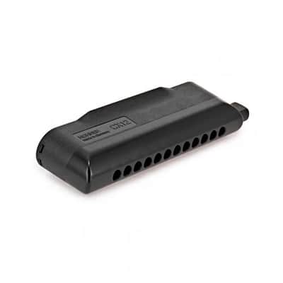 Hohner CX12 Black Chromatic Harmonica, Key of C, 12 Hole, 3 Octave - M754500 image 2