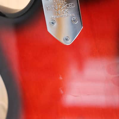 Rare Vintage Howard/Teisco Full Scale Bass 1965 Red Burst image 14