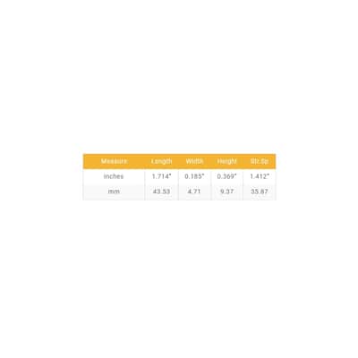 Graph Tech Nubone sloted nut Gibson style 43.6x4.9x9.4 E-e35.5 image 3