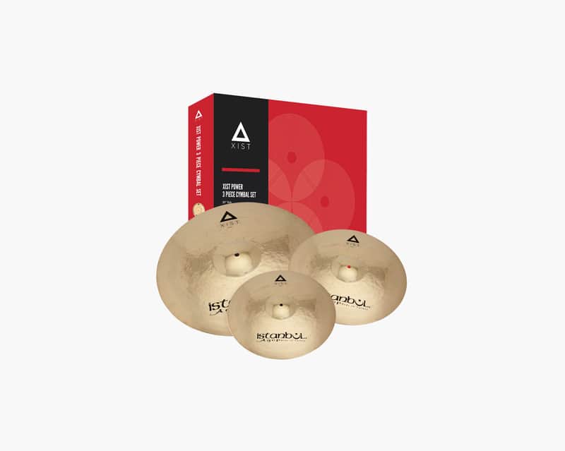 Istanbul Agop Xist Series Cymbal Power Box Set | 14"Hi Hats, 16"Crash, 20" Ride With Cymbal Bag image 1