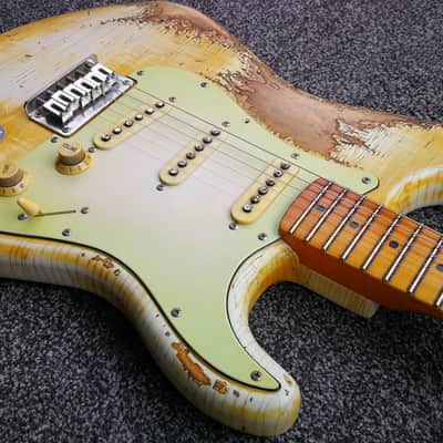 Vtt Relics Strat 50's - Blond Hardtail (with checking) image 6