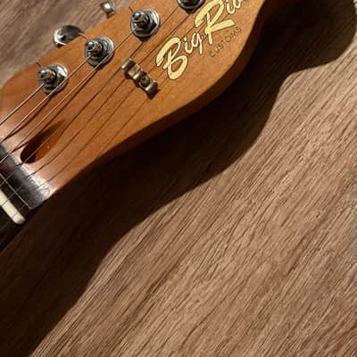 Big River “Moses” T-Style • Aged Butterscotch Nitro • Roasted Maple/Rosewood • A5 Vintage Pickups image 8