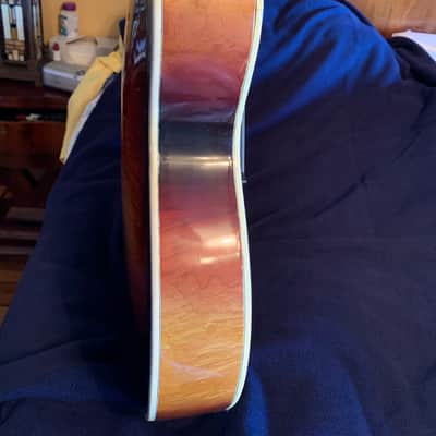 D'Angelico New Yorker 1954 Amber Sunburst w/original Lifton hardshell case image 11
