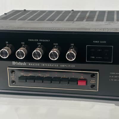 McIntosh MA6200 100-Watt Stereo Solid State Integrated Amplifier 1979 - 1991 - Black image 9
