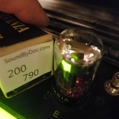 Sylvania 6SN7GTA tNOS AT1000 TESTED Balanced! PI Vacuum Tube T8 Chrome top angled T plate 6SN7GTB dual triode 1954-1959 image 4