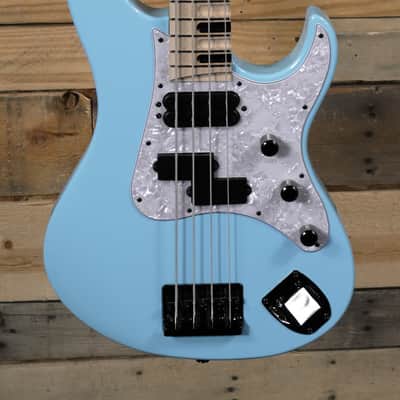 Yamaha  Billy Sheehan Signature Attitude Limited 3 4-String Bass Sonic Blue w/ Case image 2