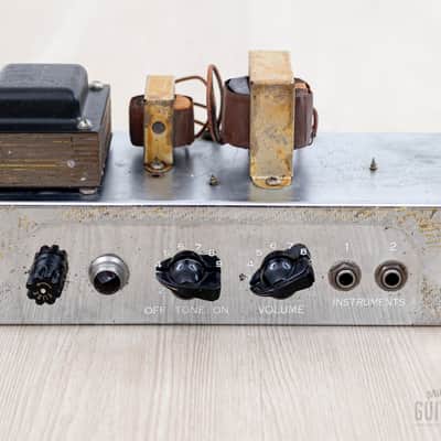 1955 Fender Princeton Tweed Vintage Tube Amp Narrow Panel Big Box 5F2 Circuit w/ Jensen image 17