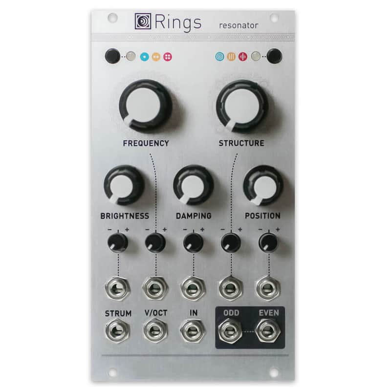 Rings, Metal Panel -  Eurorack Oscillator Module by Sound Study Modular image 1