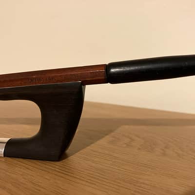 Double Bass German Frog Bow - Roy Collins - Pernambuco - 1/4 Size - Unique image 20