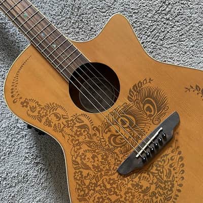 Luna Acoustic Electric Guitar, Pine Wood Top Body, Mahogany Neck image 4