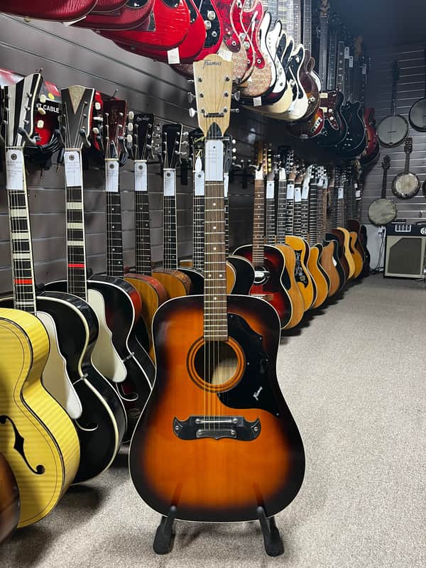 Framus Texan Sunburst 1960s Acoustic Guitar image 1