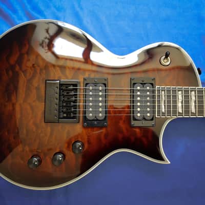 ESP LTD EC-1000 Evertune FM 2018 - Present - Dark Brown Sunburst image 4