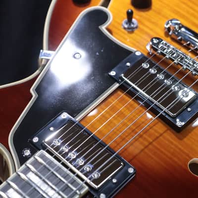 D'Angelico Premier SS Dark Iced Tea Burst Flame Maple Electric Guitar w/Bag image 11