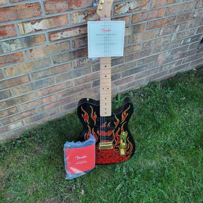 New 2022 Fender James Burton Telecaster Red Flames Great Player & Sound With Tweed Case image 5
