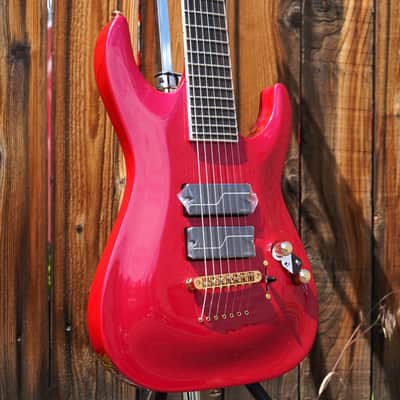 ESP LTD SIGNATURE SERIES SC-607 Baritone Magenta 7-String Electric Guitar w/ Case image 5