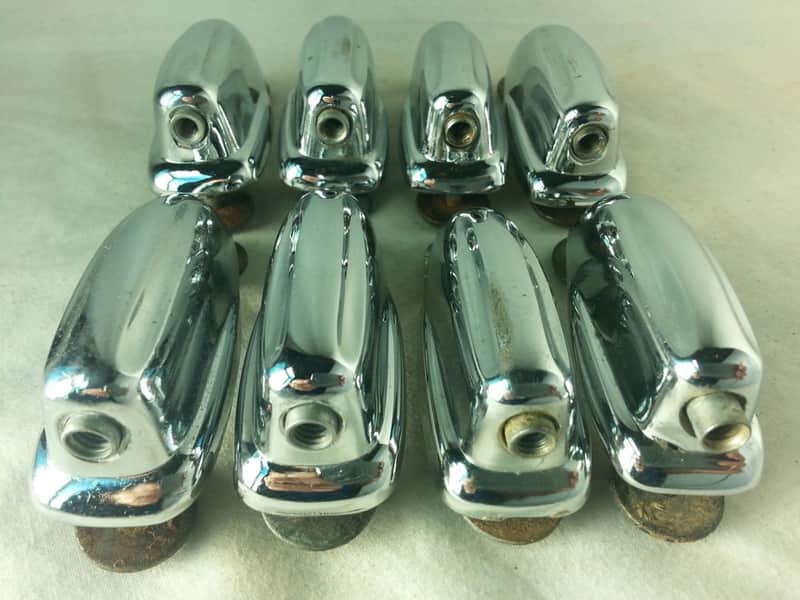 *Slingerland 8x Bass Drum Lugs Chrome Radio/Sound King Vintage 60s Slot-Hex VG+* - Excellent / 6.95/24.95 image 1