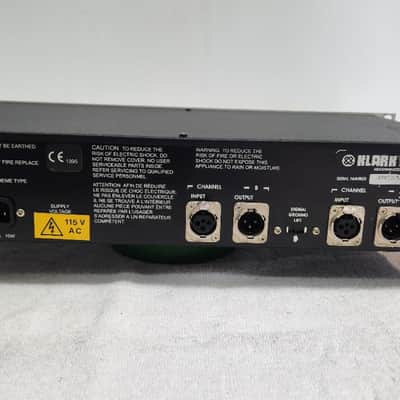 Klark-Teknik DN 410 dual parametric equalizer. 2 Channels of 5 fully parametric bands, plus High and Low shelves. With KT model BU-37 output transformers . Very beautiful and clean, made in England image 8