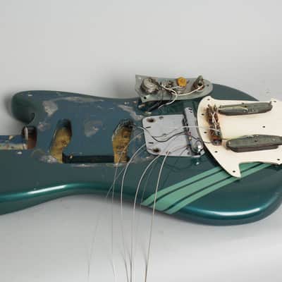 Fender Competition Mustang Solid Body Electric Guitar (1971), ser. #320028, original grey hard shell case. image 14