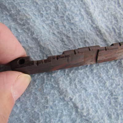 Vintage Compensated Rosewood Brigde Top For Adjustable Archtop Bridge Cool 50's/60's Era Rosewood Archtop Bridge image 4