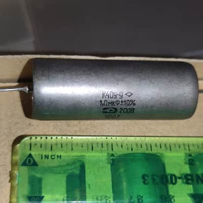 2x PIO 1uF 200V K40Y-9 Paper In Oil Capacitors NOS Lot Of 2 pcs Matched Pair image 12