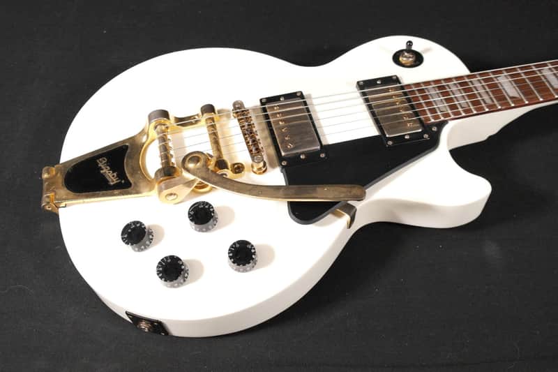 Epiphone Les Paul Studio Modified Bigsby Alpine White image 1