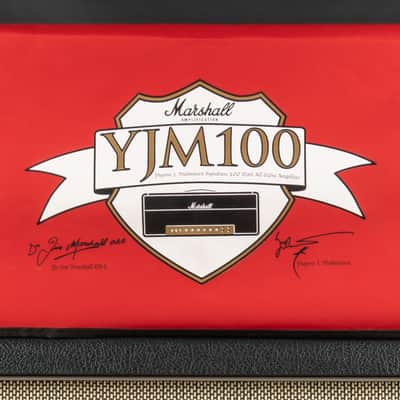 2011 Marshall YJM100 Yngwie Malmsteen Signature with Marshall 1960AHW 100 Cab - Black | Made in UK Limited Edition Handwired Plexi Half Stack 2-Channel 100-Watt Guitar Tube Amp Head Top Cab Power Attenuator image 19